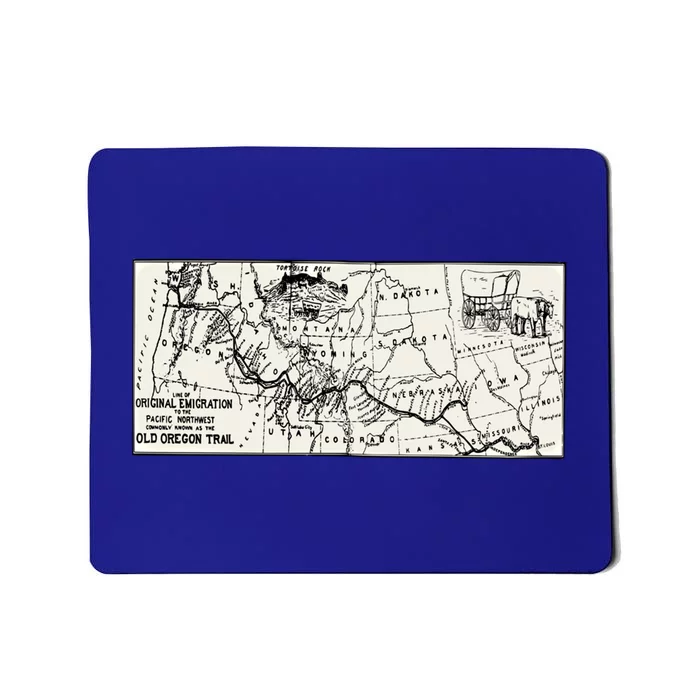 Oregon Trail Map Gift Ox Team Usa Cartography Geography History Meaningful Gift Mousepad