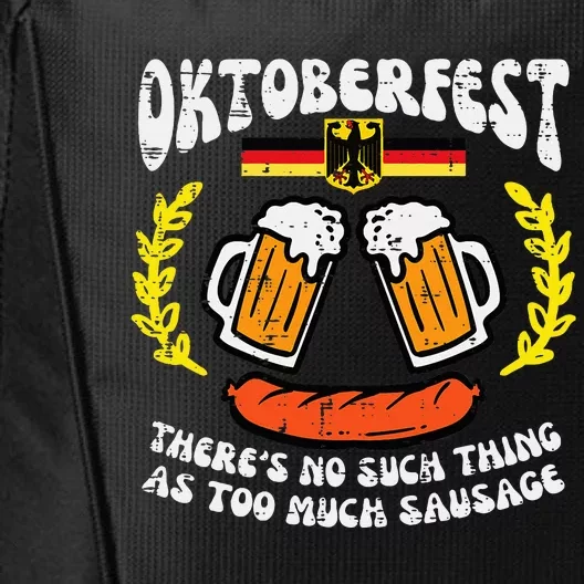 Oktoberfest Too Much Sausage German Costume City Backpack