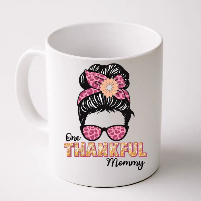 One Thankful Mommy Front & Back Coffee Mug