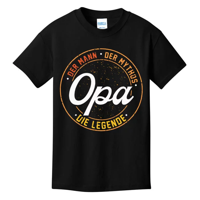 Opa The Man Of Myth The Legend Funny Gift Kids T-Shirt