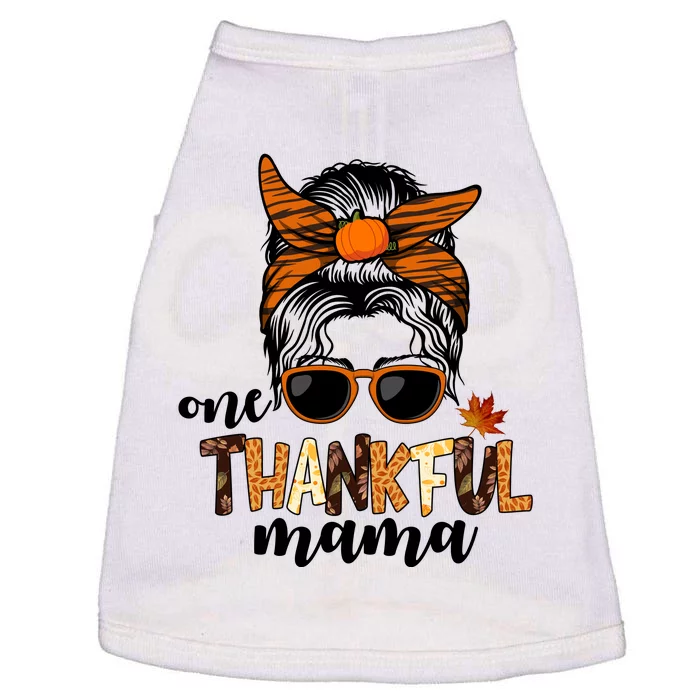 One Thankful Mama Fall Thanksgiving Festive Doggie Tank