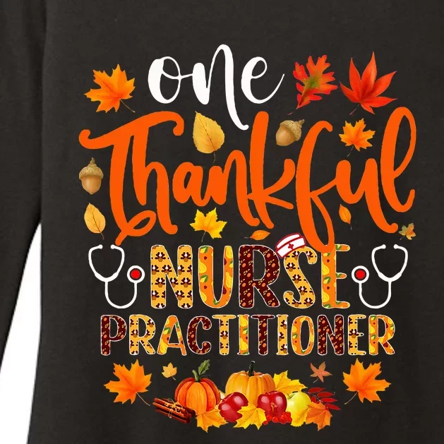 One Thankful Nurse Practitioner Funny Thanksgiving Womens CVC Long Sleeve Shirt