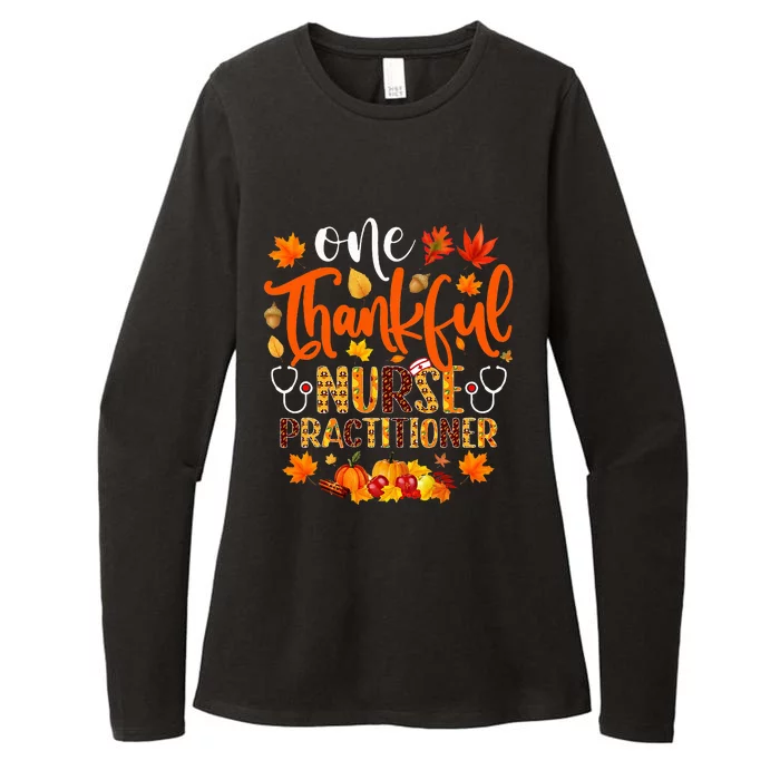 One Thankful Nurse Practitioner Funny Thanksgiving Womens CVC Long Sleeve Shirt