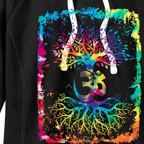 Om Tree Namaste Yoga Meditate Workout Meditation Gift Women's Fleece Hoodie