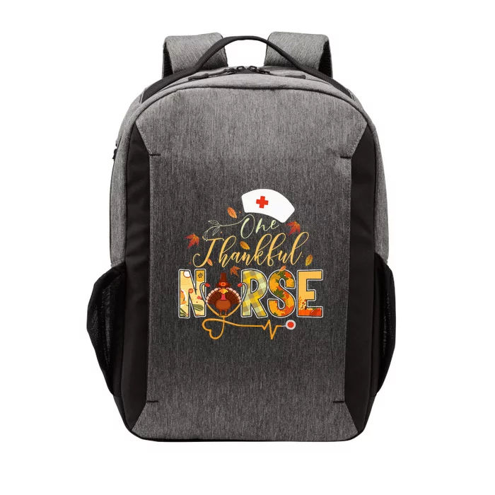 One Thankful Nurse Thanksgiving Turkey Day Nurse Gift Vector Backpack