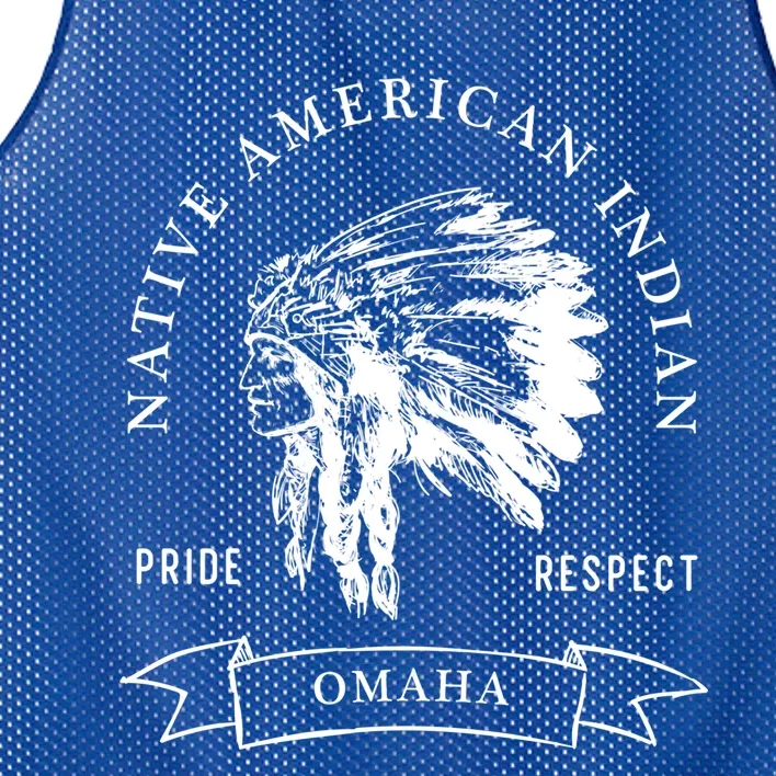 Omaha Tribe Native American Indian Pride Respect Darker Cool Gift Mesh Reversible Basketball Jersey Tank