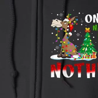 On The Naughty List And I Regret Nothing Full Zip Hoodie