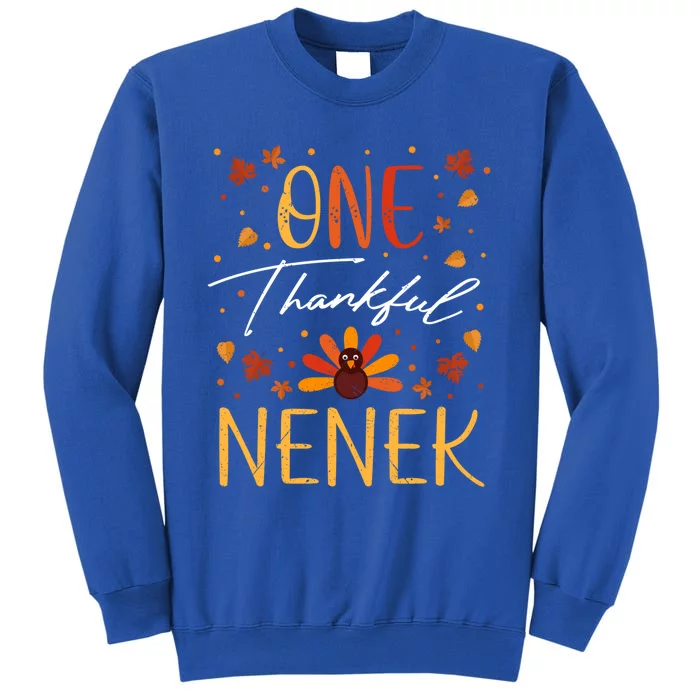 One Thankful Nenek Grandma Thanksgiving Fall Vintage Great Gift Sweatshirt