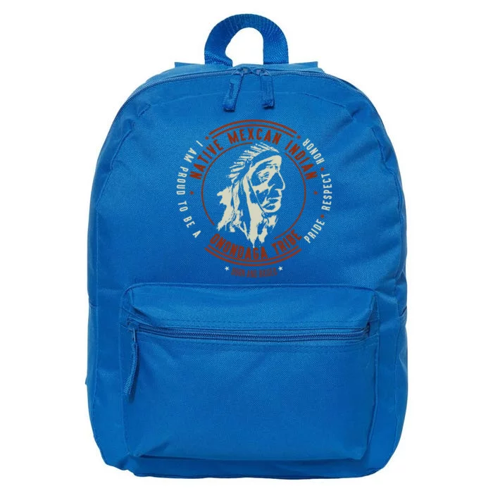 Onondaga Tribe Native American Pride Retro Vintage Retro Chi Gift 16 in Basic Backpack