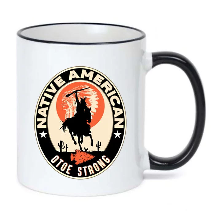 Otoe Tribe Native American Pride Art Deco Logo Gift Black Color Changing Mug