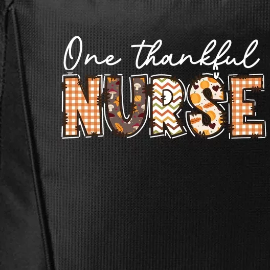 One Thankful Nurse Thanksgiving City Backpack