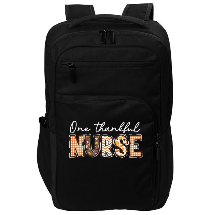 One Thankful Nurse Thanksgiving Impact Tech Backpack