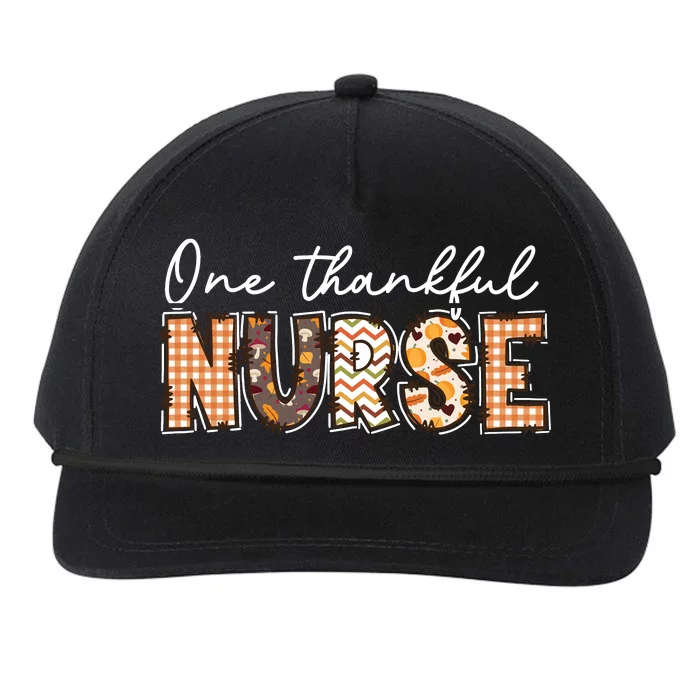 One Thankful Nurse Thanksgiving Snapback Five-Panel Rope Hat