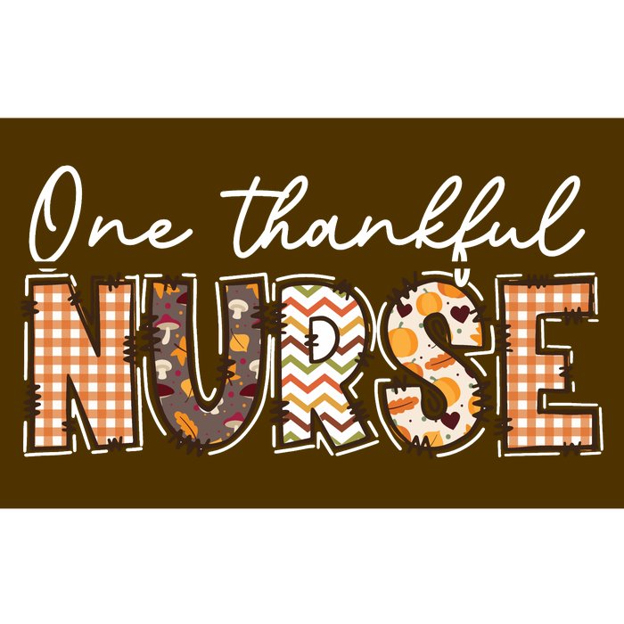 One Thankful Nurse Thanksgiving Bumper Sticker