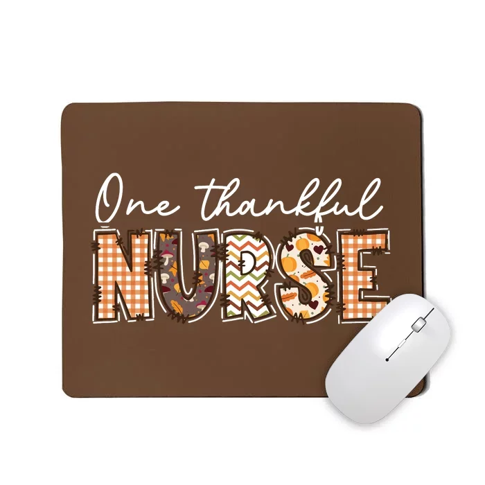 One Thankful Nurse Thanksgiving Mousepad