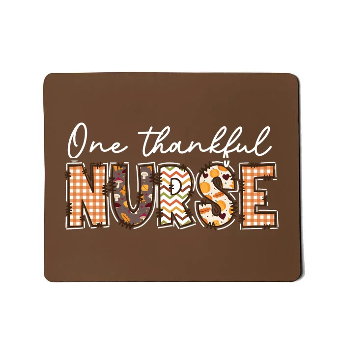 One Thankful Nurse Thanksgiving Mousepad