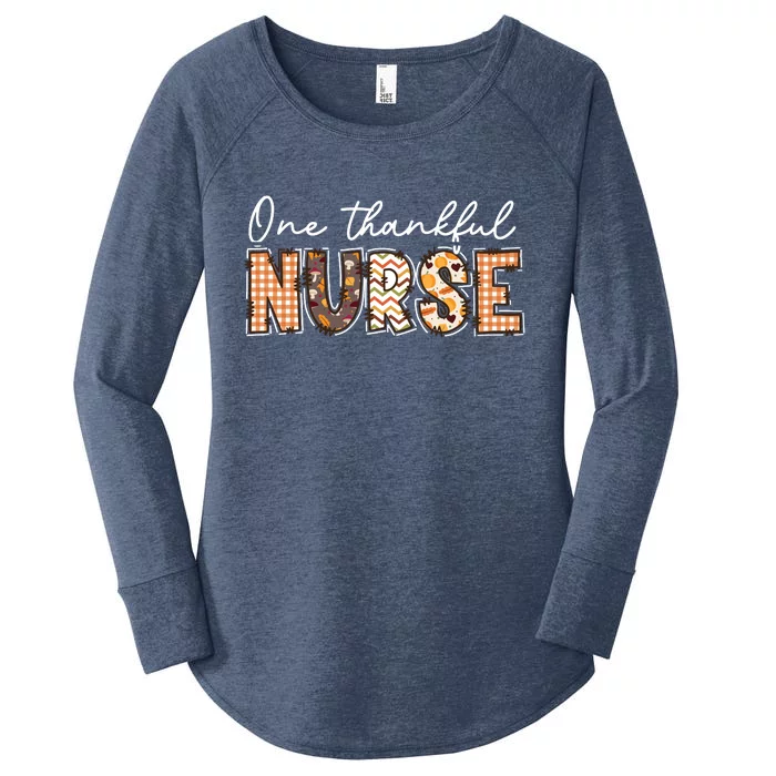 One Thankful Nurse Thanksgiving Women's Perfect Tri Tunic Long Sleeve Shirt