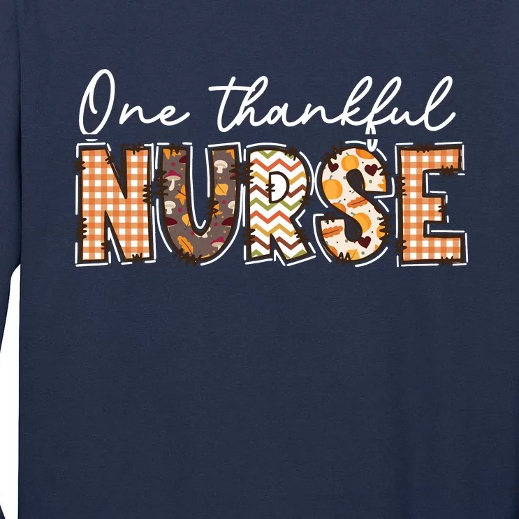 One Thankful Nurse Thanksgiving Tall Long Sleeve T-Shirt