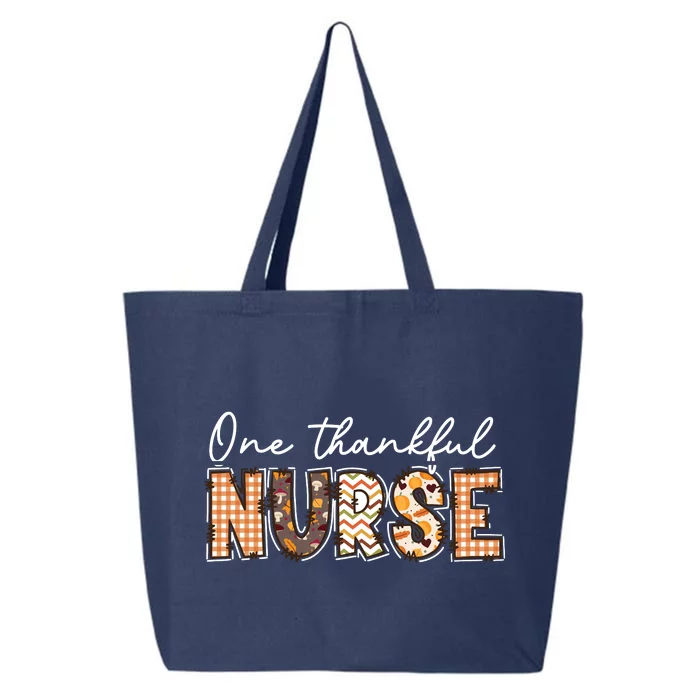 One Thankful Nurse Thanksgiving 25L Jumbo Tote