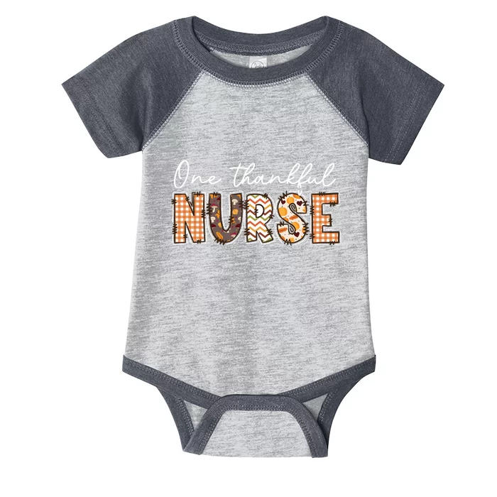 One Thankful Nurse Thanksgiving Infant Baby Jersey Bodysuit