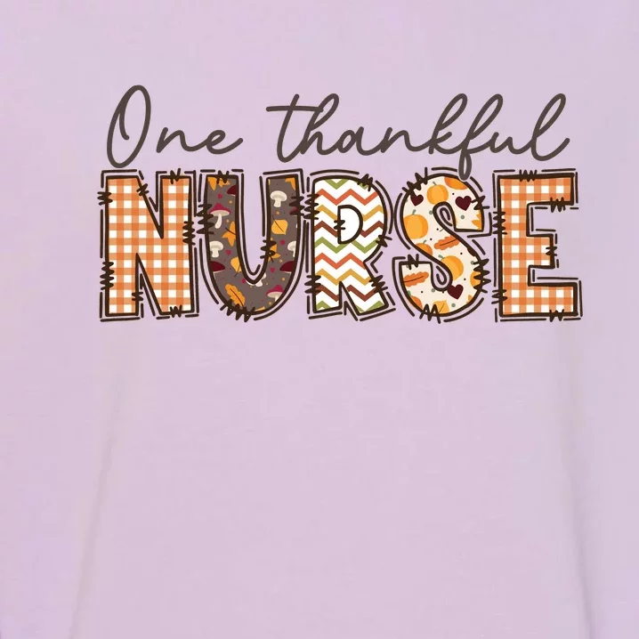 One Thankful Nurse Thanksgiving Garment-Dyed Sweatshirt