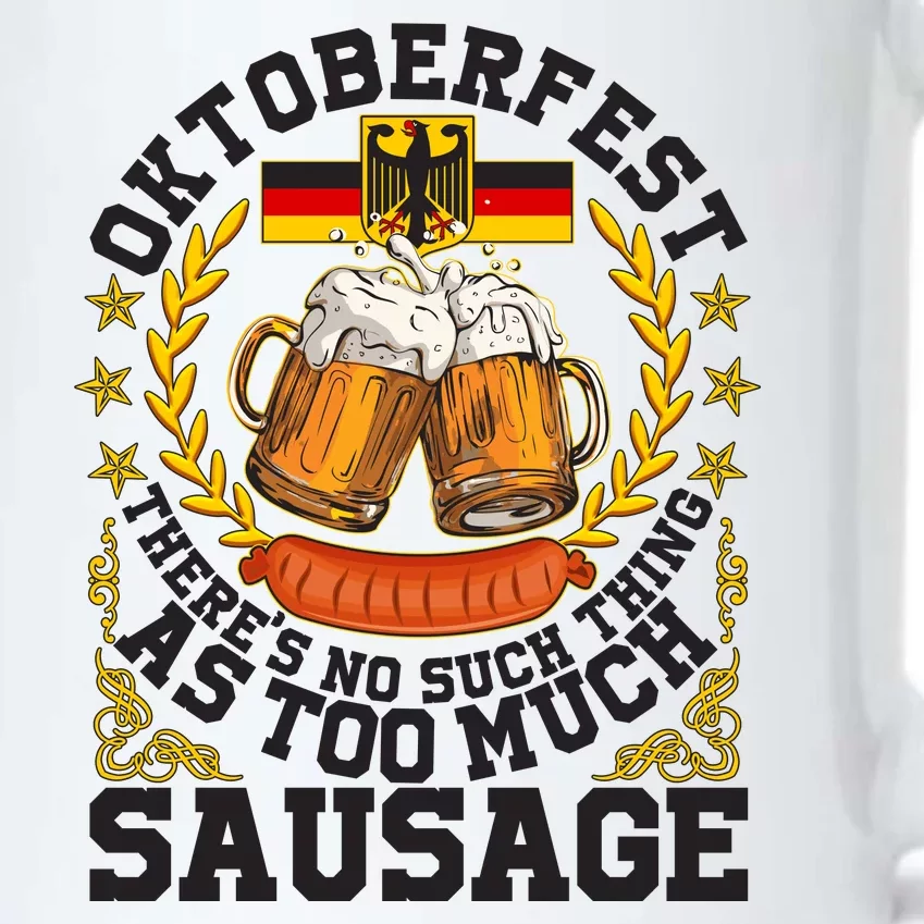 Oktoberfest There's No Such Thing As Too Much Sausage Black Color Changing Mug