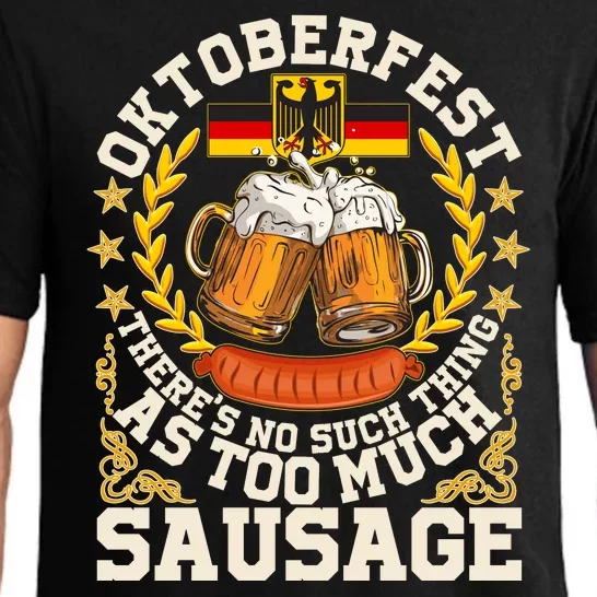 Oktoberfest There's No Such Thing As Too Much Sausage Pajama Set