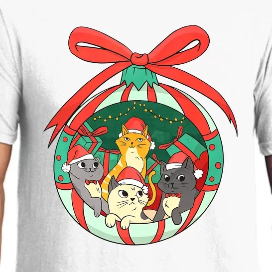 On The Naughty List And I Regret Nothing Cat Christmas Pajama Set