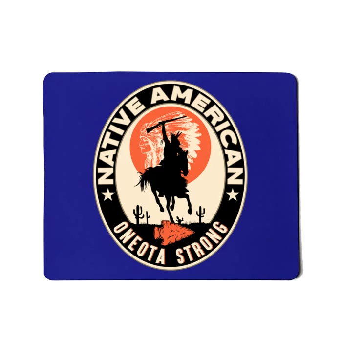 Oneota Tribe Native American Pride Art Deco Logo Cool Gift Mousepad