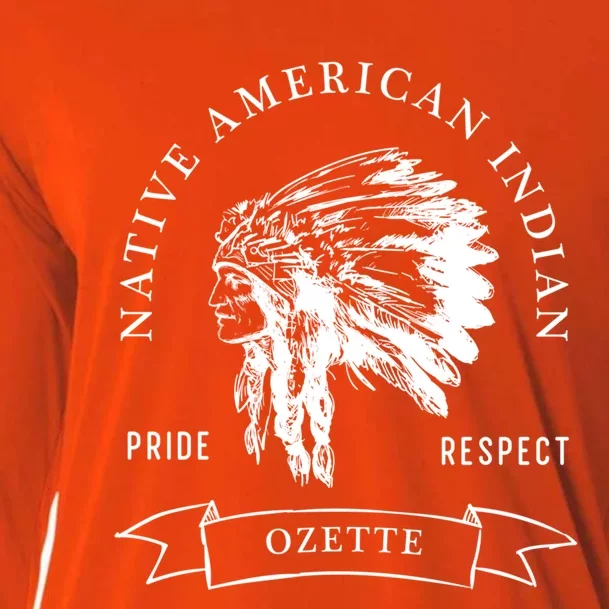 Ozette Tribe Native American Indian Pride Respect Darker Cute Gift Cooling Performance Long Sleeve Crew