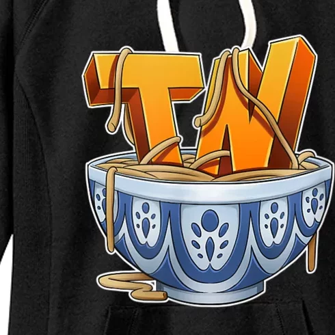 Only Think Noodles Bowl Gaming Style For Kids Women's Fleece Hoodie