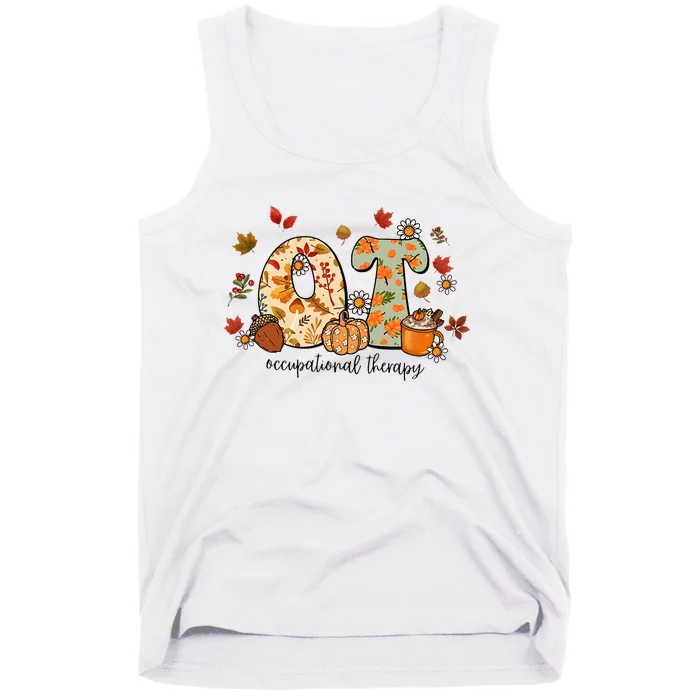 Occupational Therapy Ot Autumn Fall Special Education OTA Tank Top