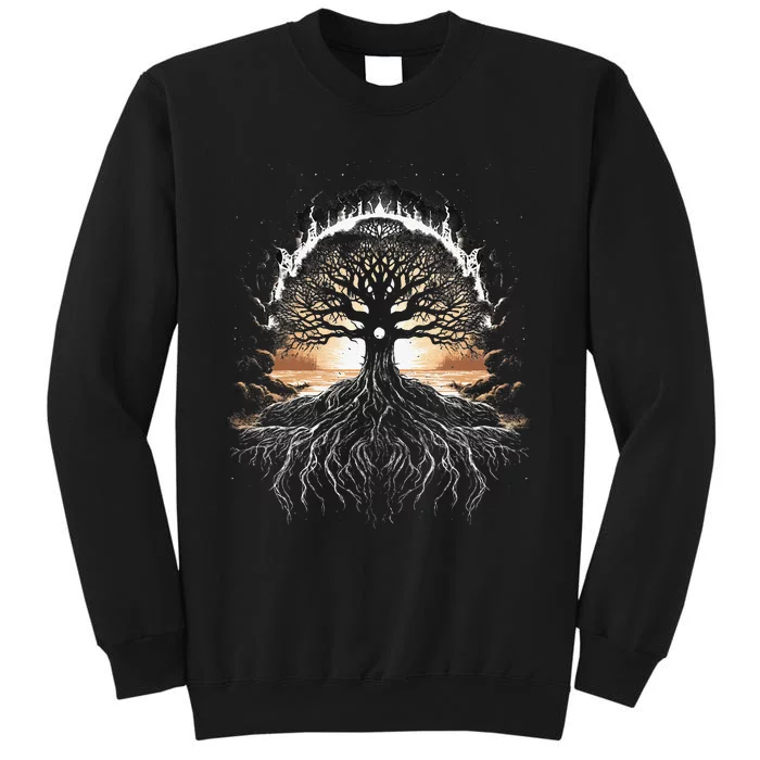 Odin Tree Of Life Viking Valhalla Pagan Tall Sweatshirt