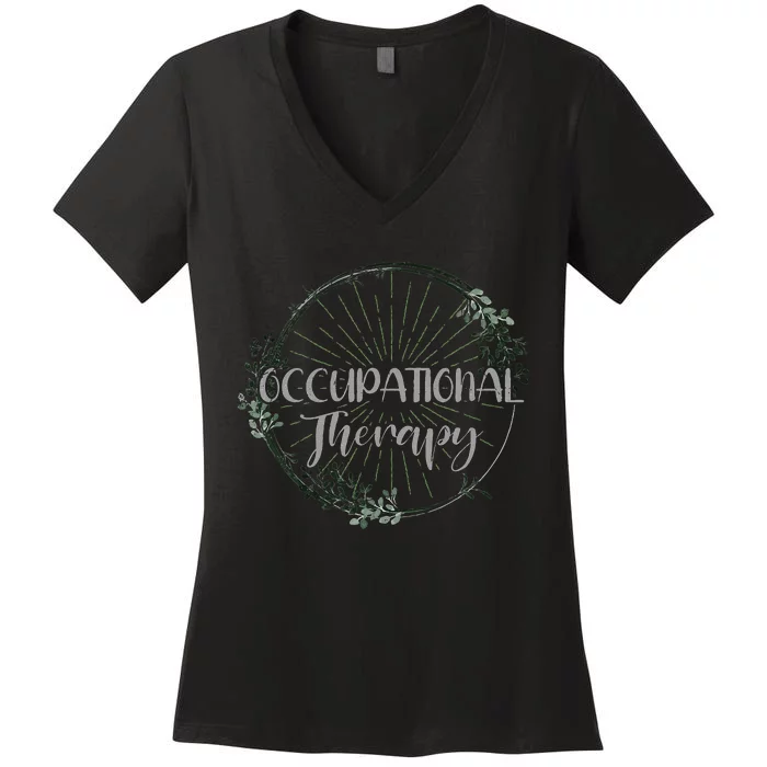 Occupational Therapist Ot Vintage Occupational Therapy Women's V-Neck T-Shirt