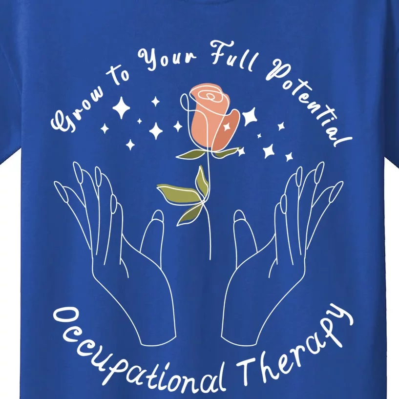 Occupational Therapy Ot Month Therapist Floral Ot 'S Great Gift Kids T-Shirt