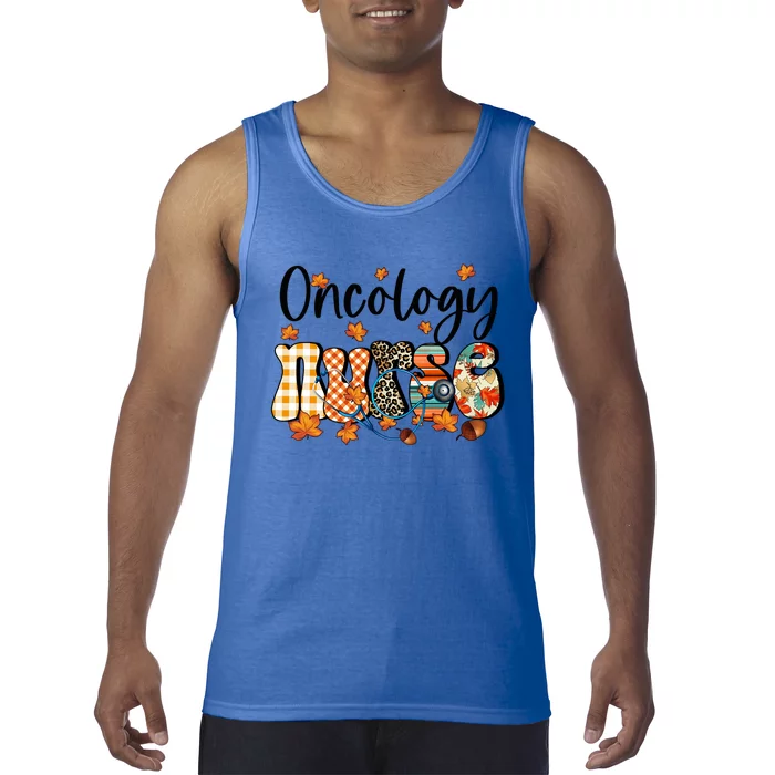 One Thankful Oncology Nurse Fall Thanksgiving Halloween Gift Tank Top