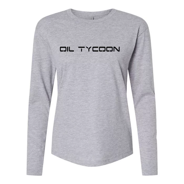 Oil Tycoon Womens Cotton Relaxed Long Sleeve T-Shirt