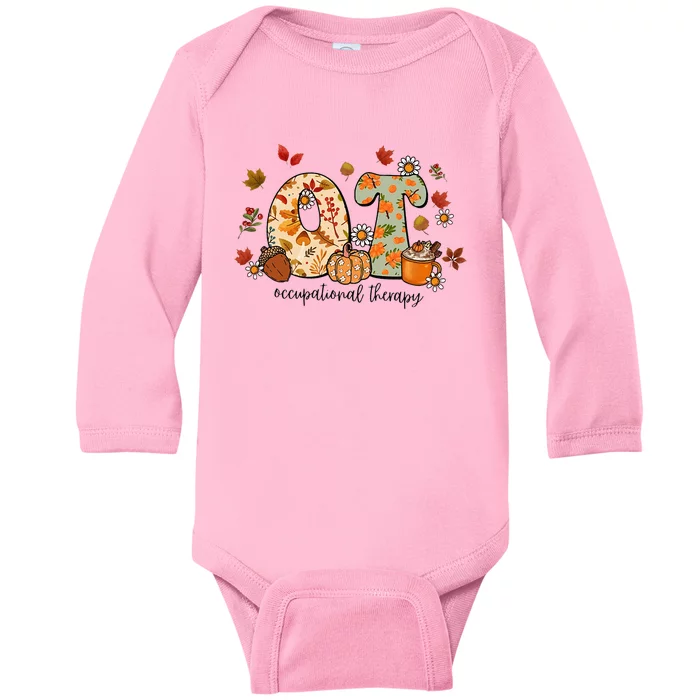 Occupational Therapy Ot Autumn Fall Special Education Baby Long Sleeve Bodysuit