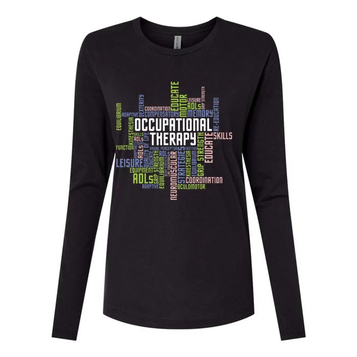 Occupational Therapy Occupational Therapist Healthcare Womens Cotton Relaxed Long Sleeve T-Shirt