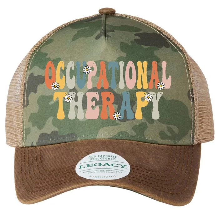 Occupational Therapy OT Therapist OT Month Groovy Retro Legacy Tie Dye Trucker Hat