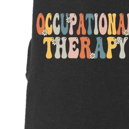 Occupational Therapy OT Therapist OT Month Groovy Retro Doggie 3-End Fleece Hoodie