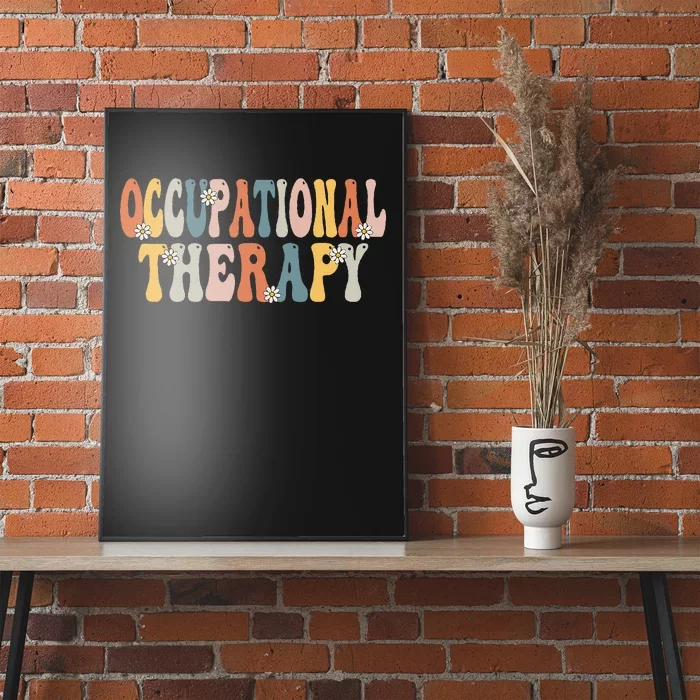 Occupational Therapy OT Therapist OT Month Groovy Retro Poster