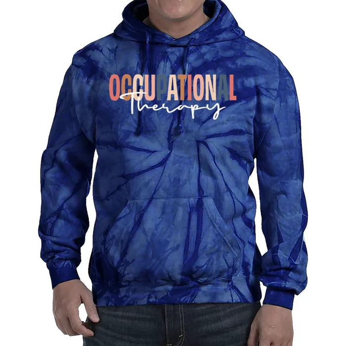 Occupational Therapy Ot Therapist Tie Dye Hoodie