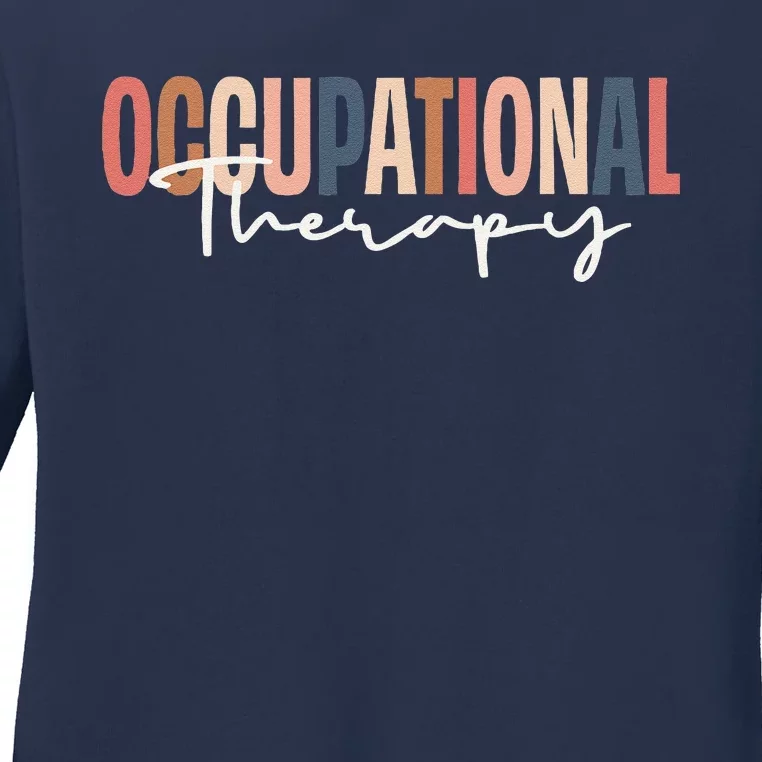 Occupational Therapy Ot Therapist Ladies Long Sleeve Shirt