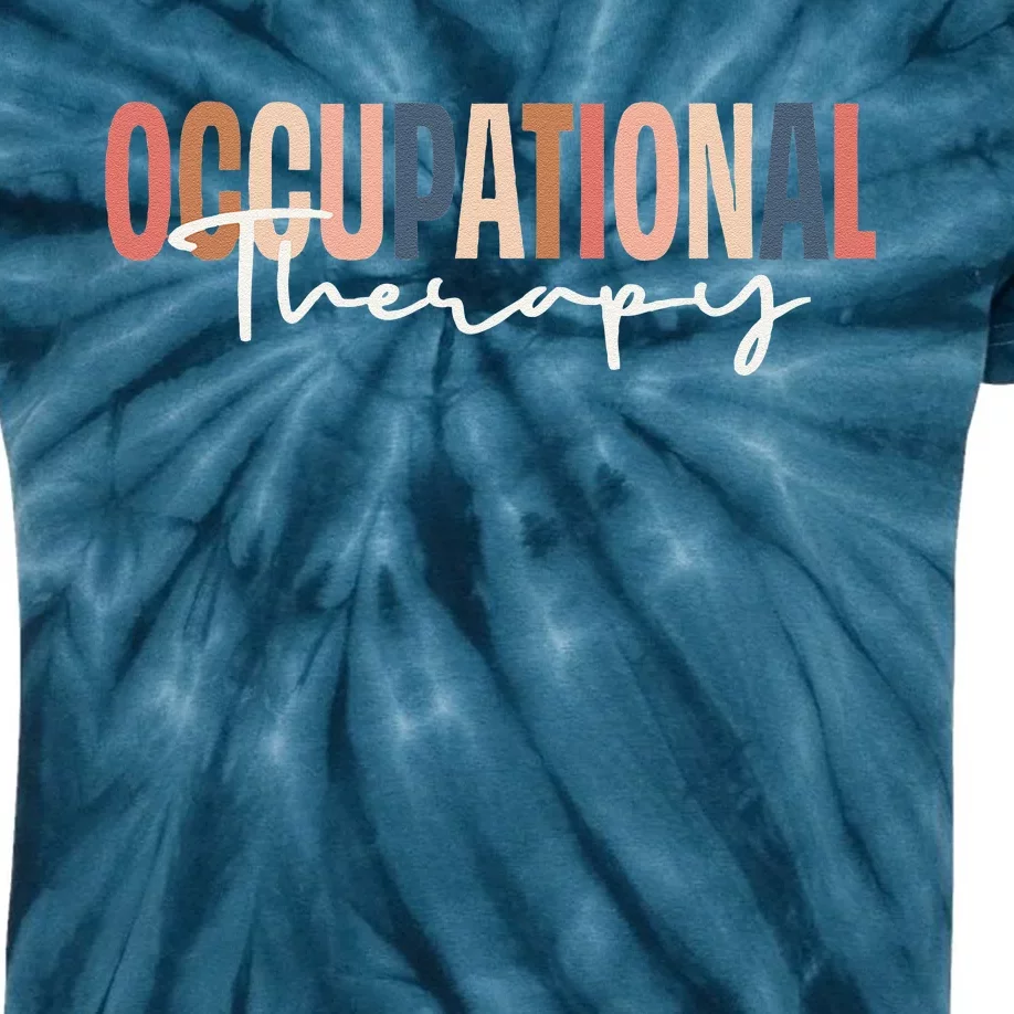 Occupational Therapy Ot Therapist Kids Tie-Dye T-Shirt