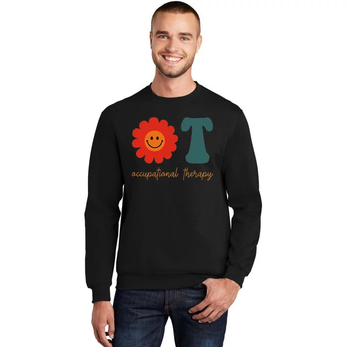 Occupational Therapy Ot Therapist Ot Month Groovy Retro Sweatshirt