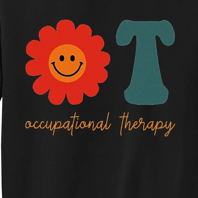 Occupational Therapy Ot Therapist Ot Month Groovy Retro Sweatshirt