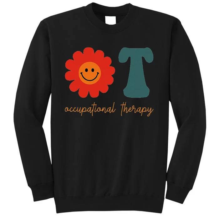 Occupational Therapy Ot Therapist Ot Month Groovy Retro Sweatshirt