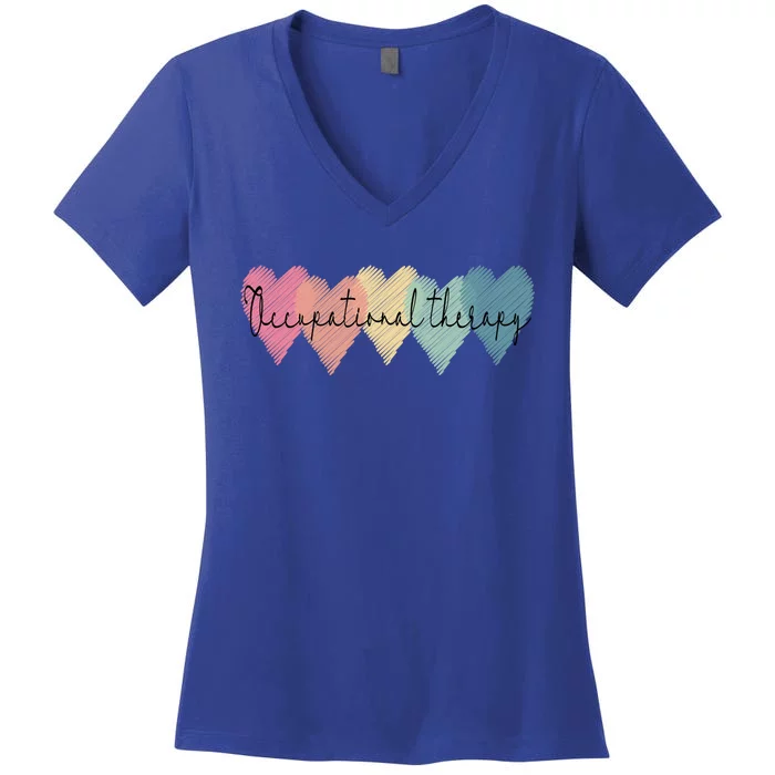 Occupational Therapy Ot Therapist Month Anniversary Great Gift Women's V-Neck T-Shirt