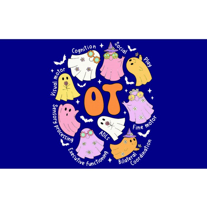 Occupational Therapy Ot Ota Cute Ghost Hippie Halloween Bumper Sticker